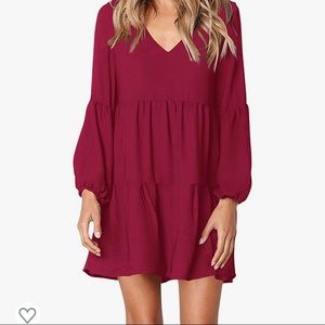 Maroon Swing Dress - NEW!